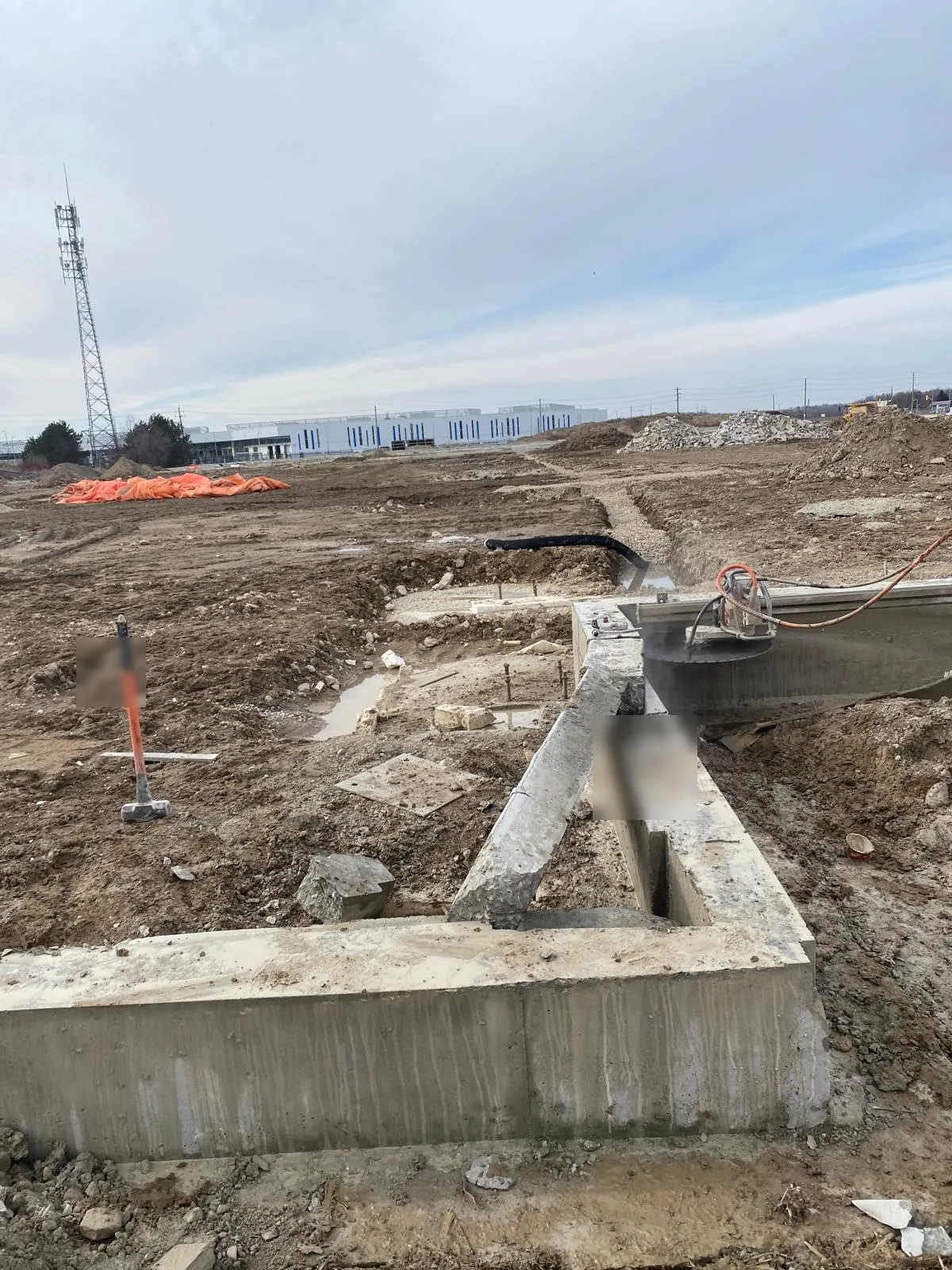 Foundation structures — industrial site