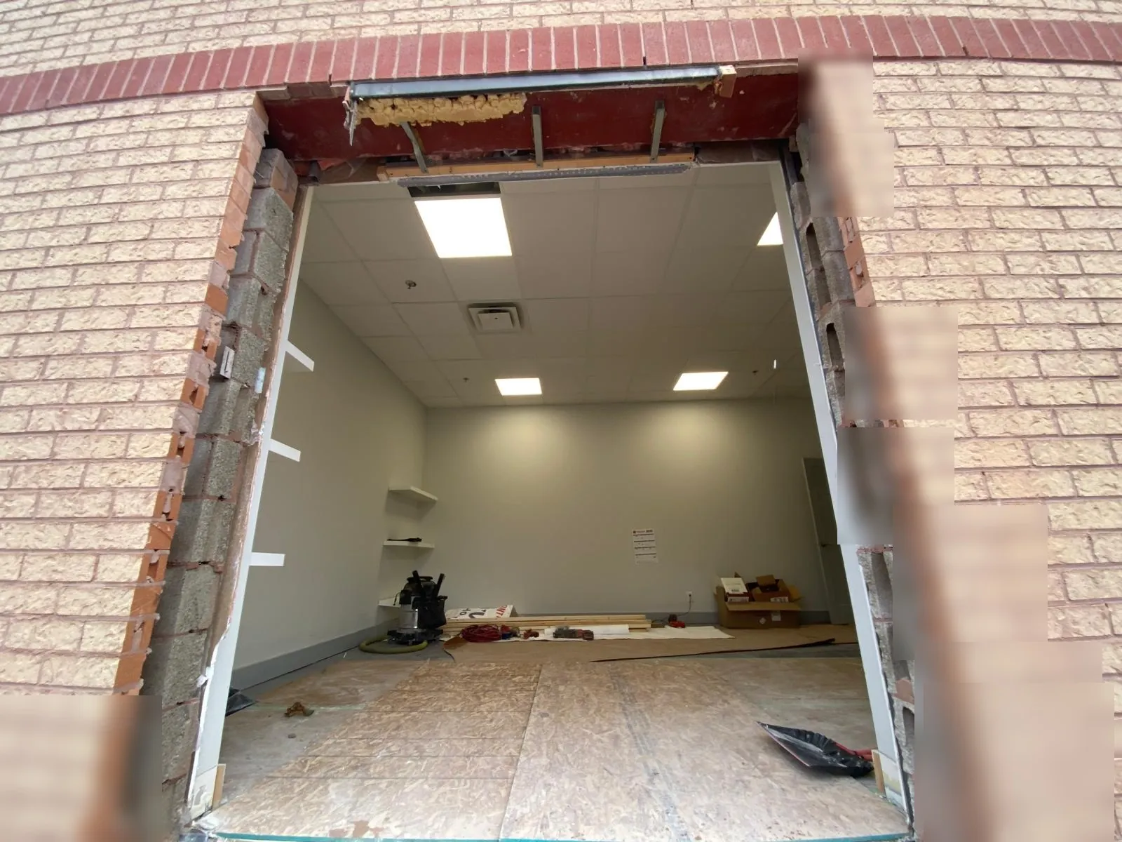 Large structural wall opening