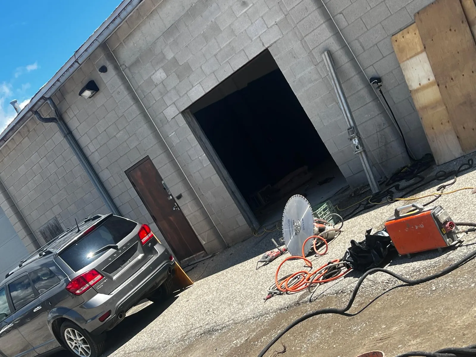Industrial facility concrete opening by Bluehorse Builds