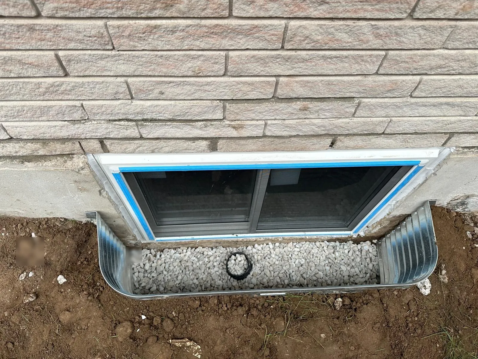 Finished egress window & well