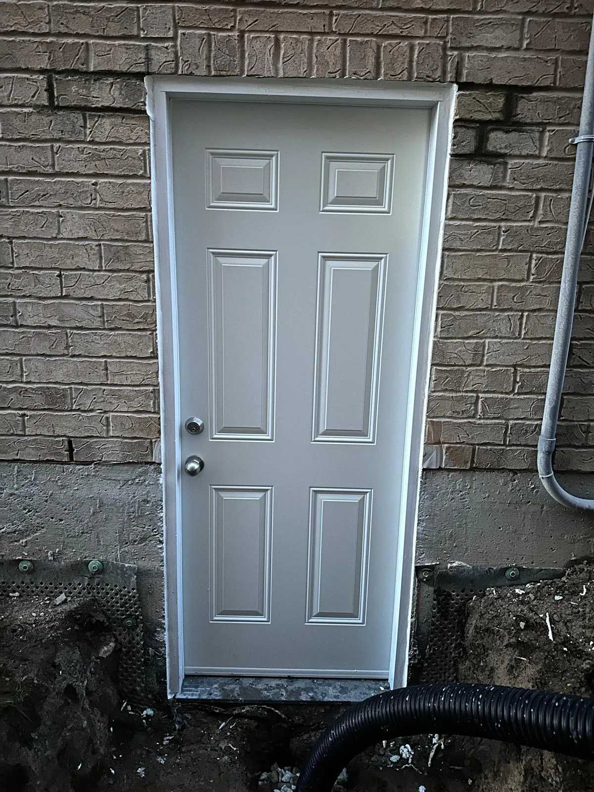Basement entrance — finished